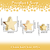 90Pcs 3 Styles Brass Beads KK-AR0004-45A-2
