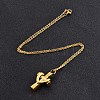 Stainless Steel Cross Cremation Urn Pendant Necklaces BOTT-PW0009-001G-2
