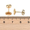 304 Stainless Steel Stud Earring Findings STAS-D389-03F-G-3