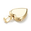 Brass Locket Pendants KK-P199-12G-4