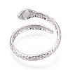 304 Stainless Steel Cuff Rings Components STAS-N113-06P-3