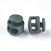Plastic Spring Cord Locks X-FIND-WH0039-01J-2