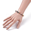 Natural & Synthetic Mixed Chips Beads Stretch Bracelet for Women BJEW-AL00003-07-3
