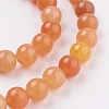 Natural Red Aventurine Beads Strands X-GSR6mmC023-3