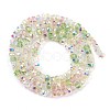 Electroplate Glass Beads Strands EGLA-B011-04A-04-2