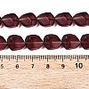 Frosted Glass Beads Strands GLAA-T023-30E-4