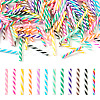 120Pcs 12 Colors Two Tone Handmade Polymer Clay Simulation Chocolate Stick CLAY-TA0001-43-1