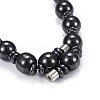 Synthetic Magnetic Hematite Jewelry Sets SJEW-F201-02-4