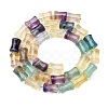 Natural Colorful Fluorite Beads Strands G-H051-B01-02-3