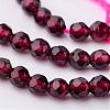 Natural Garnet Bead Strands G-K145-F-3mm-AB-3