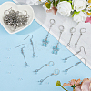 60Pcs Iron & 304 Stainless Steel Earring Findings EJEW-HS00012-5
