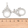 Brass Pendant Cabochon Settings KK-U074-18P-3