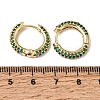 Brass Micro Pave Cubic Zirconia Hoop Earrings KK-CBA8324-24G-01-5