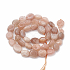 Natural Sunstone Beads Strands X-G-S331-8x10-011-2