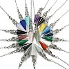 Gemstone Pointed Dowsing Pendulums AJEW-P113-01P-1