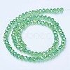 Electroplate Glass Beads Strands EGLA-A034-T6mm-B11-2