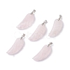 Natural Rose Quartz Pendants G-I314-01P-03-1