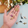10Pcs 5 Colors 304 Stainless Steel Pendants STAS-SZ0001-45-5