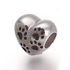 Retro 316 Surgical Stainless Steel European Style Beads OPDL-L013-07AS-1