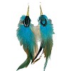 Alloy Feather Dangle Earrings FS-WGF4526-01-4