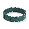 Natural Malachite Stretch Bracelets G-D0018-01-2