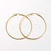 Ion Plating(IP) 304 Stainless Steel Hoop Earrings EJEW-N0016-11G-L-1