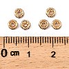 Rack Plating Brass Crystal Rhinestone Rondelle Space Beads RB-D303-KCG-3