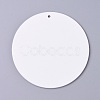 Natural Poplar Wood Big Pendants WOOD-D010-17-3