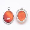 Natural Carnelian Pendants G-D851-12-2