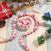 Painted Natural Wood Beads WOOD-SZ0001-10-3