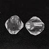 6MM Faceted Bicone Crystal Beads Transparent Clear Acrylic Beads X-DBB6mm01-2