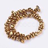 Electroplated Natural Quartz Crystal Beads Strands G-I201-B04-1