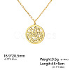 Witch Knot 304 Stainless Steel Hollow Pendant Necklaces for Women FS-WGCB0A9-18-1