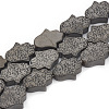 Electroplate Non-magnetic Synthetic Hematite Beads Strands G-N0321-09-2
