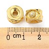 Rack Plating Eco-Friendly Brass Micro Pave Clear Cubic Zirconia Beads KK-M258-05G-3