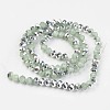 Electroplate Glass Beads Strands EGLA-A034-J4mm-M01-2