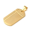 PVD Vacuum Plating 304 Stainless Steel Pendants STAS-C105-06G-2