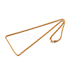Ion Plating(IP) 304 Stainless Steel Rope Chain Necklaces STAS-M174-012G-2