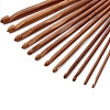 12Pcs Carbonized Bamboo Knitting Needles PW-WG37861-01-2