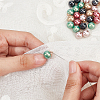 50Pcs 5 Colors ABS Plastic Imitation Pearl Sewing Buttons FIND-GF0003-18-6