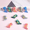 12Pcs 4 Colors Silicone Focal Beads JX755A-5
