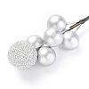 Foam Artificial Christmas Berries with Branch DIY-B019-02C-3
