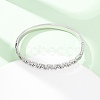 304 Stainless Steel Micro Pave Cubic Zirconia Hinged Bangles for Women BJEW-Z146-01P-1