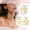 10Pcs Brass Pendants KK-BBC0023-76-2