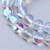 Synthetic Moonstone Beads Strands G-R375-8mm-B13-1