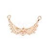 Brass Pave Clear Cubic Zirconia Chandelier Component Links ZIRC-K088-03KCG-2