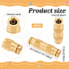 BENECREAT DOT Brass Push in Fitting AJEW-BC0006-39-2