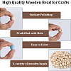 300Pcs 10 Styles Wood European Beads WOOD-SP0001-48-4