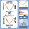 8Pcs 2 Styles 304 Stainless Steel Screw Carabiner Lock Charms STAS-TA0005-51-4