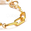 Natural Baroque Pearl Keshi Pearl Beaded Bracelets BJEW-JB05317-3